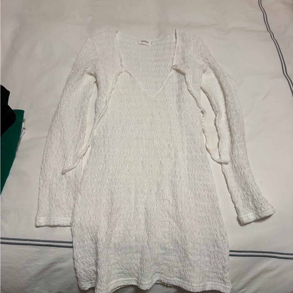 Montce Ivory Textured Knit Top